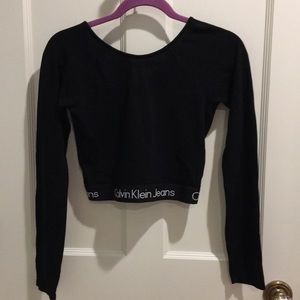 calvin klein crop top